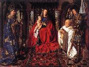 EYCK, Jan van The Madonna with Canon van der Paele  df Spain oil painting reproduction